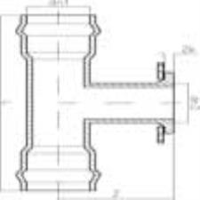 PVC-U Double Socket Tee With Flanged